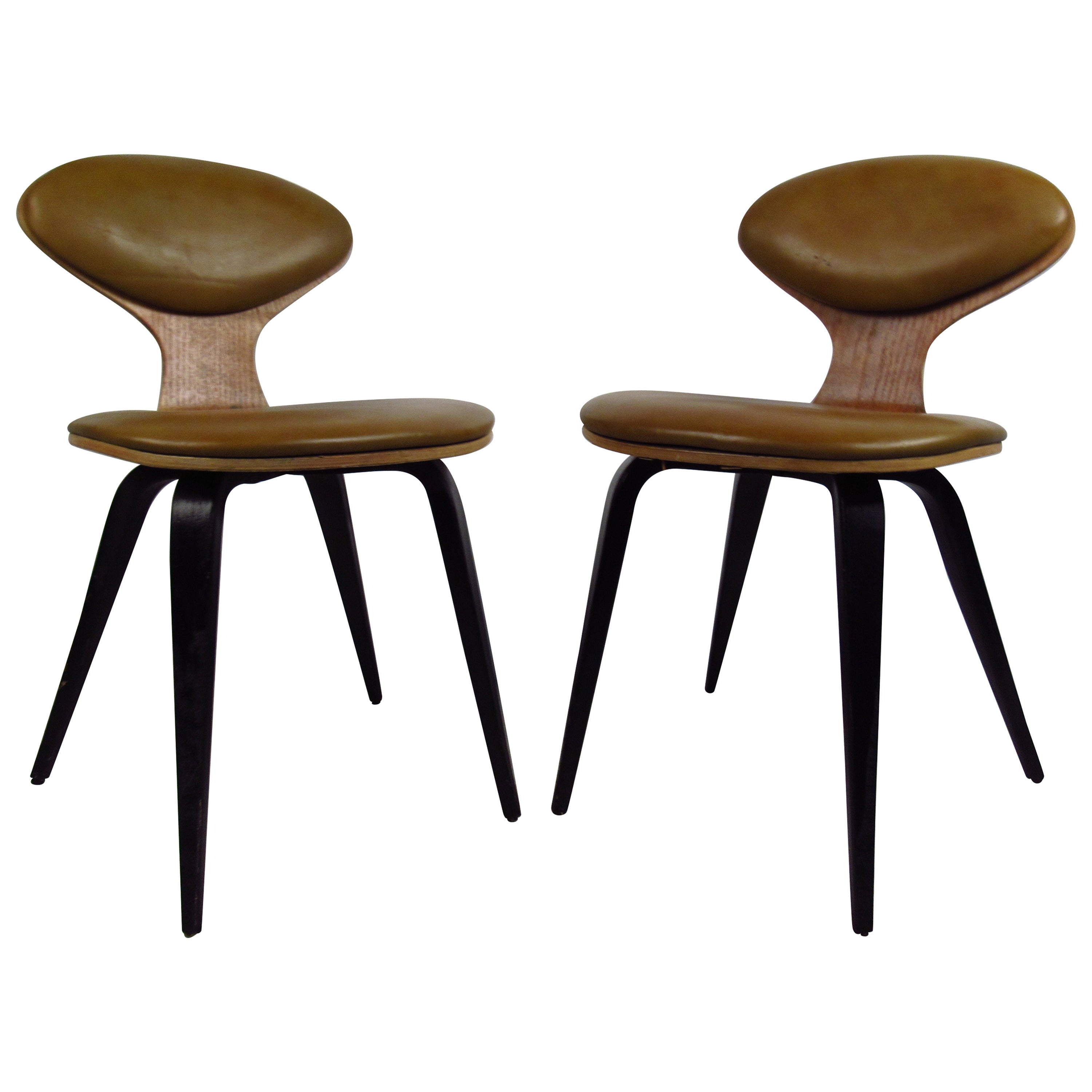 Pair of Mid-Century Modern Bentwood Chairs in the Style of Norman Cherner