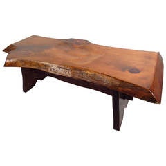 Live Edge Slab Bench 7