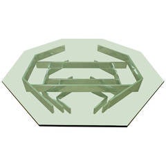 Mid-Century Paul Mayen Style Chrome and Glass Coffee Table 6