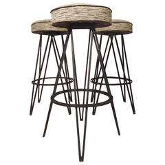 Atomic Style Iron Bar Stools