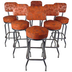 Swiveling Midcentury Bar Stools
