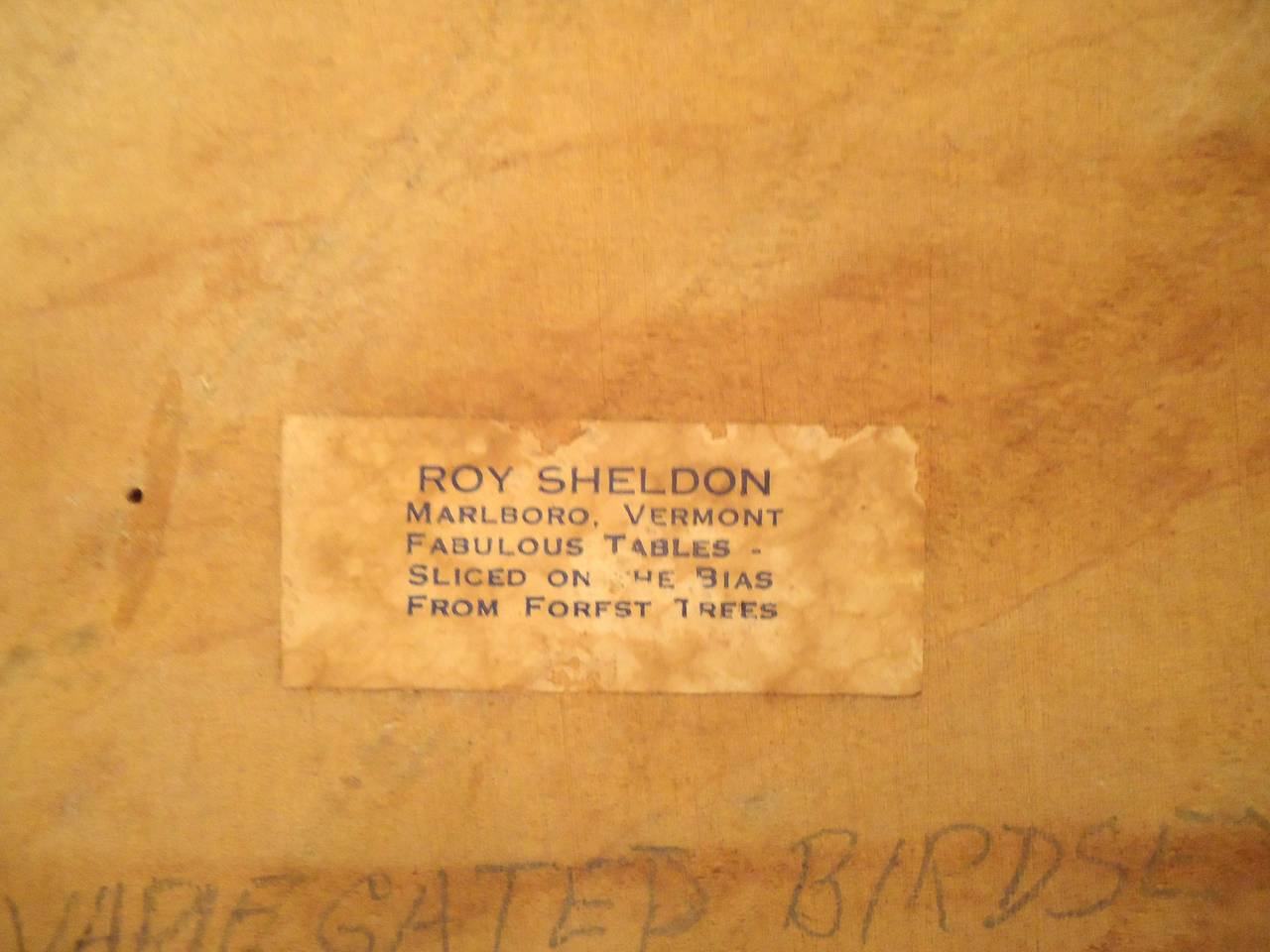 Live Edge Table by Roy Sheldon For Sale at 1stDibs