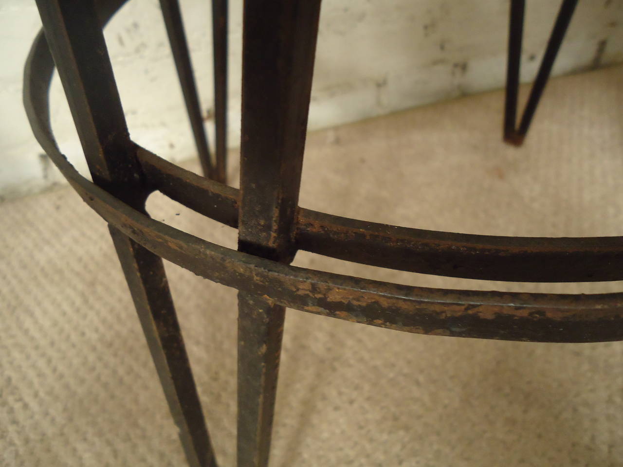 Atomic Style Iron Bar Stools 1