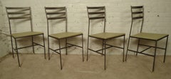 Set of Four Mid Century Iron Chairs by Gallo Original Iron Works, Inc