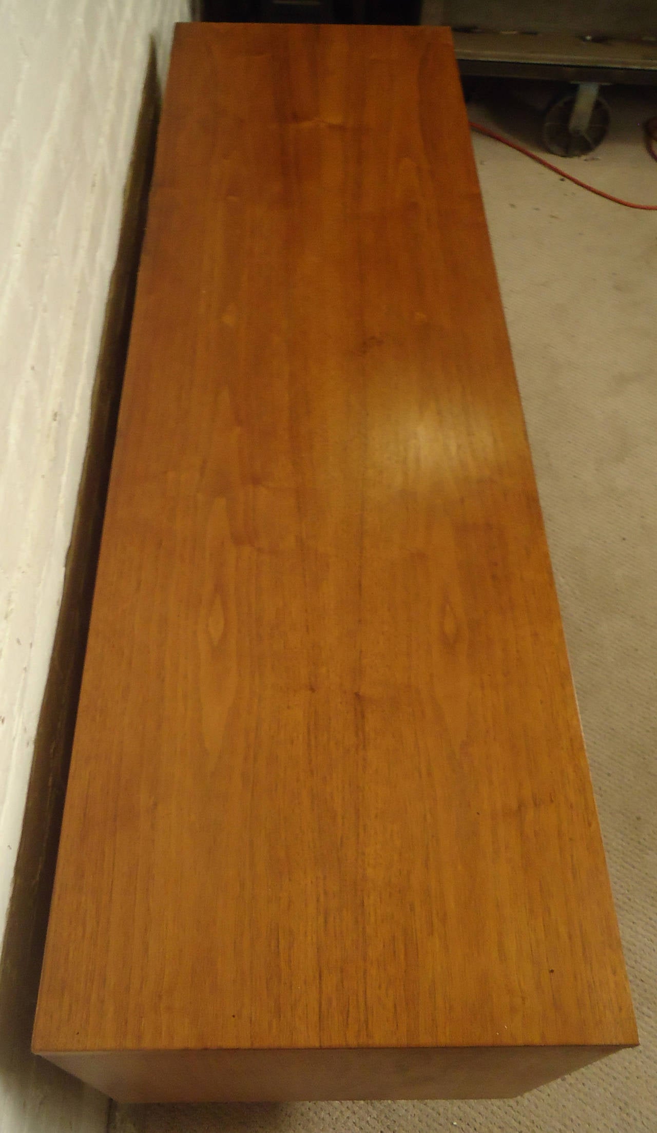 Mid-Century Modern Walnut and Oak Credenza 1