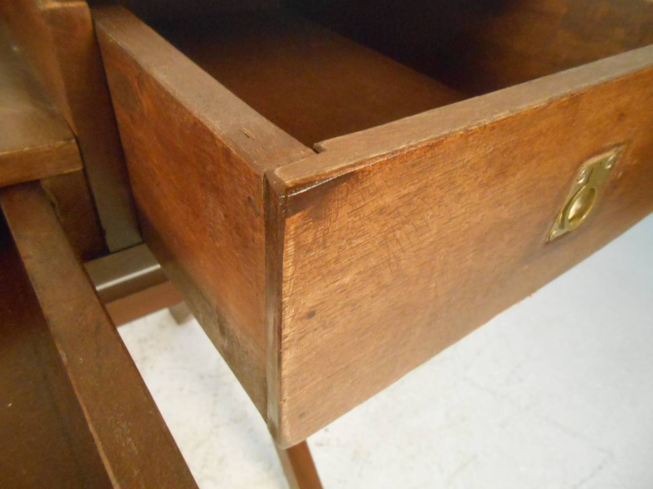 Rare Campaign Desk with Flip-Top Storage 2