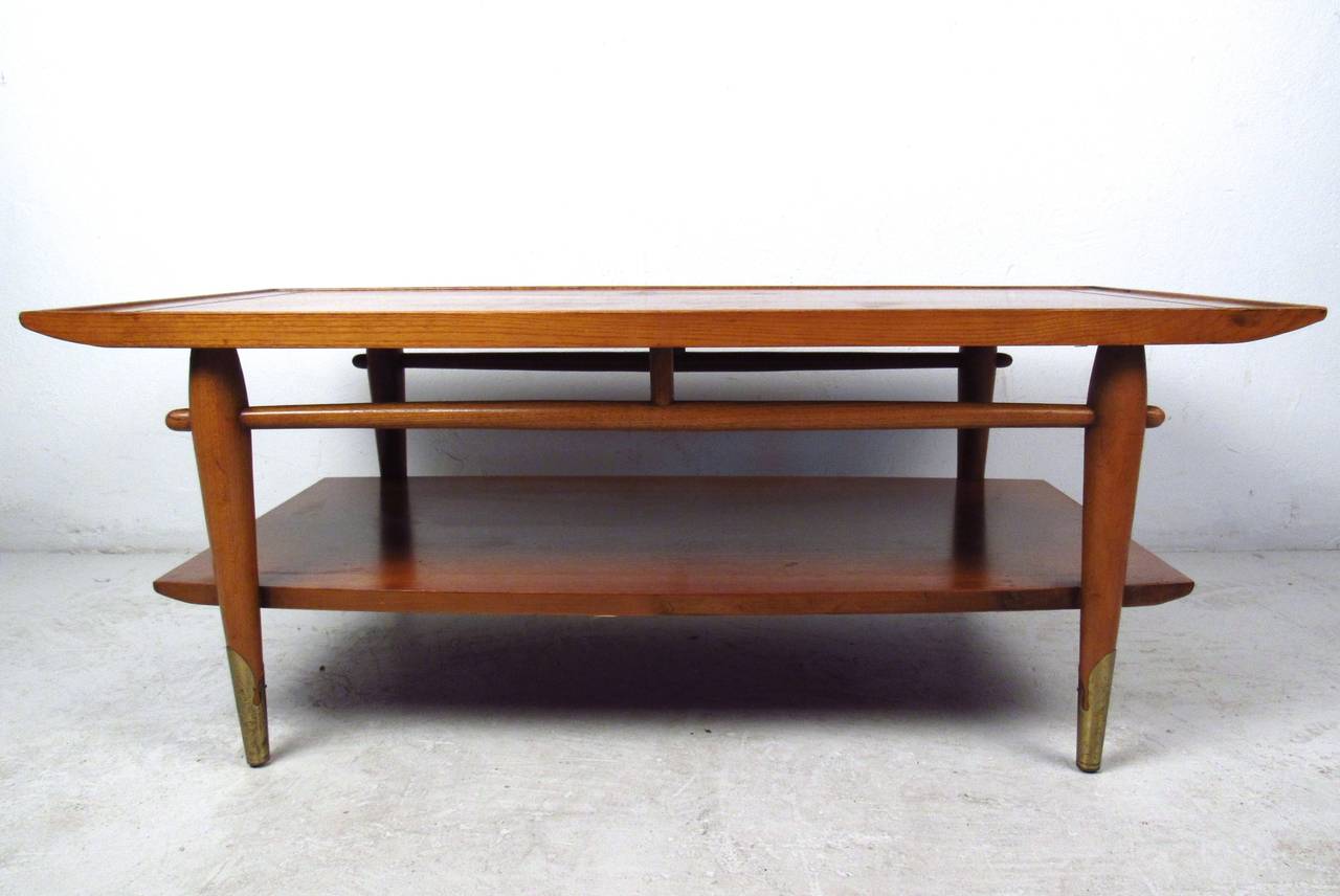 lane mid century coffee table