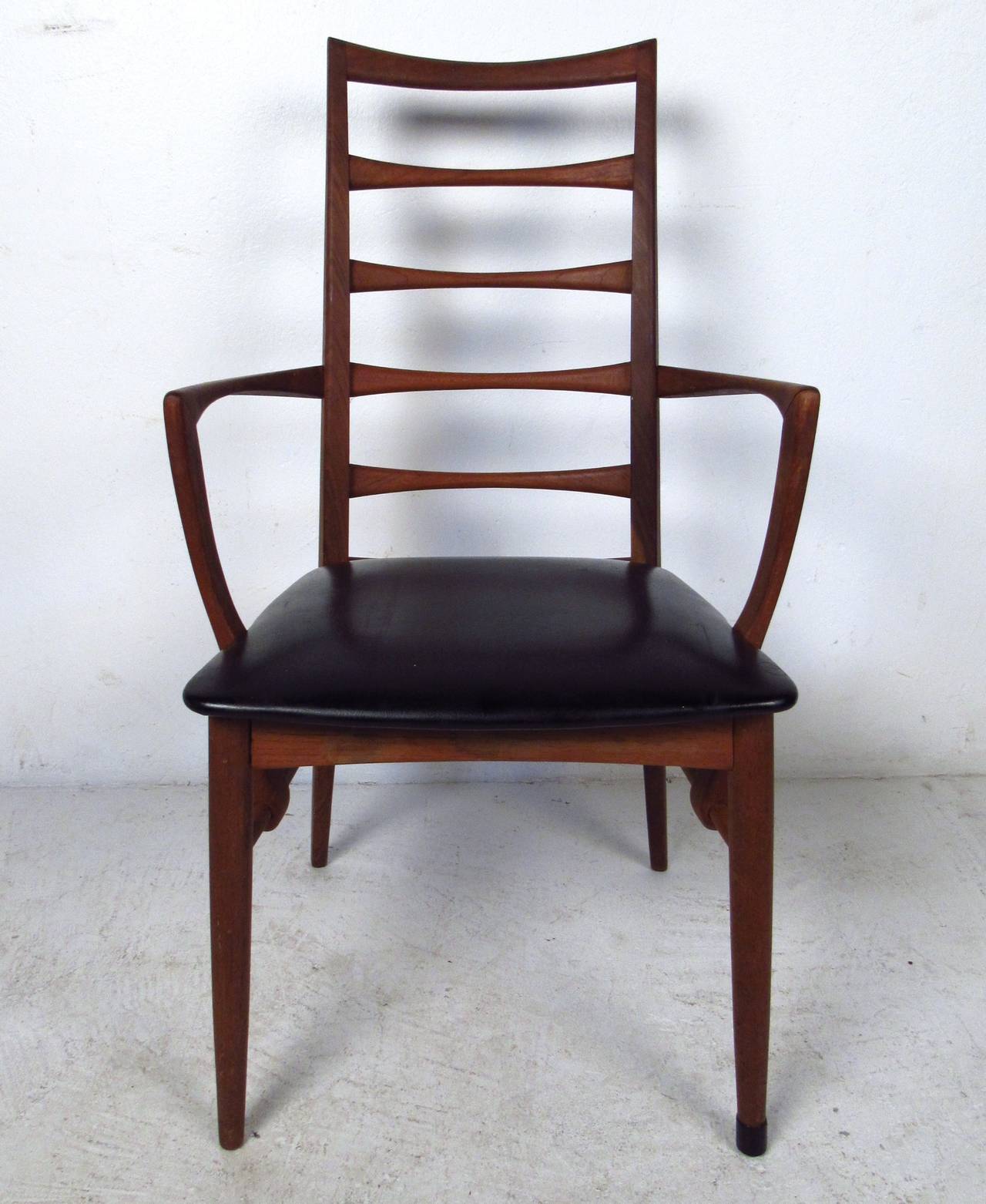 Set of Ladder Back Dining Chairs by Koefoeds Hornslet 1