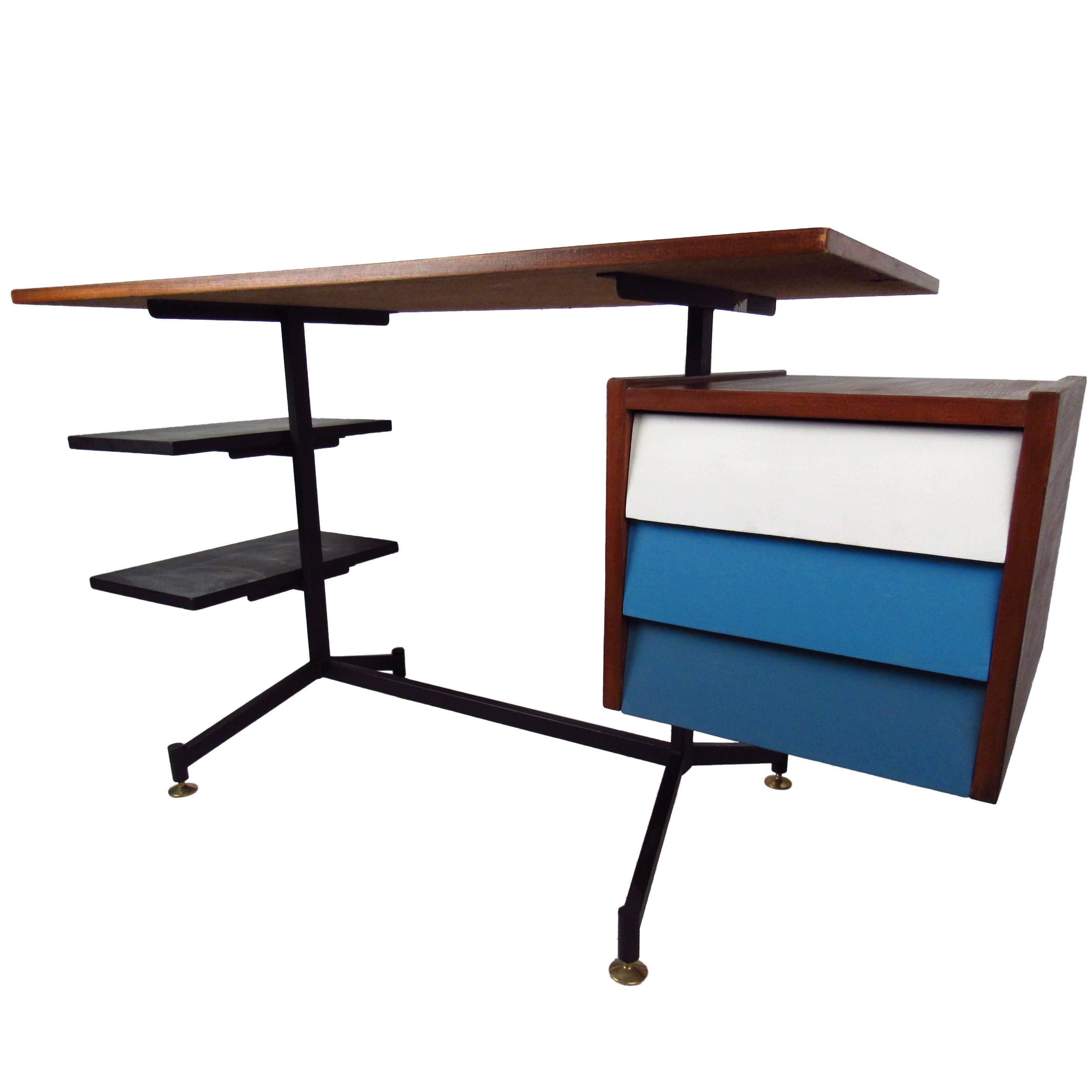 Vintage Modern Desk in the Style of George Nelson