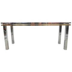 Mid-Century Modern Paul Evans Style Sofa Table 12