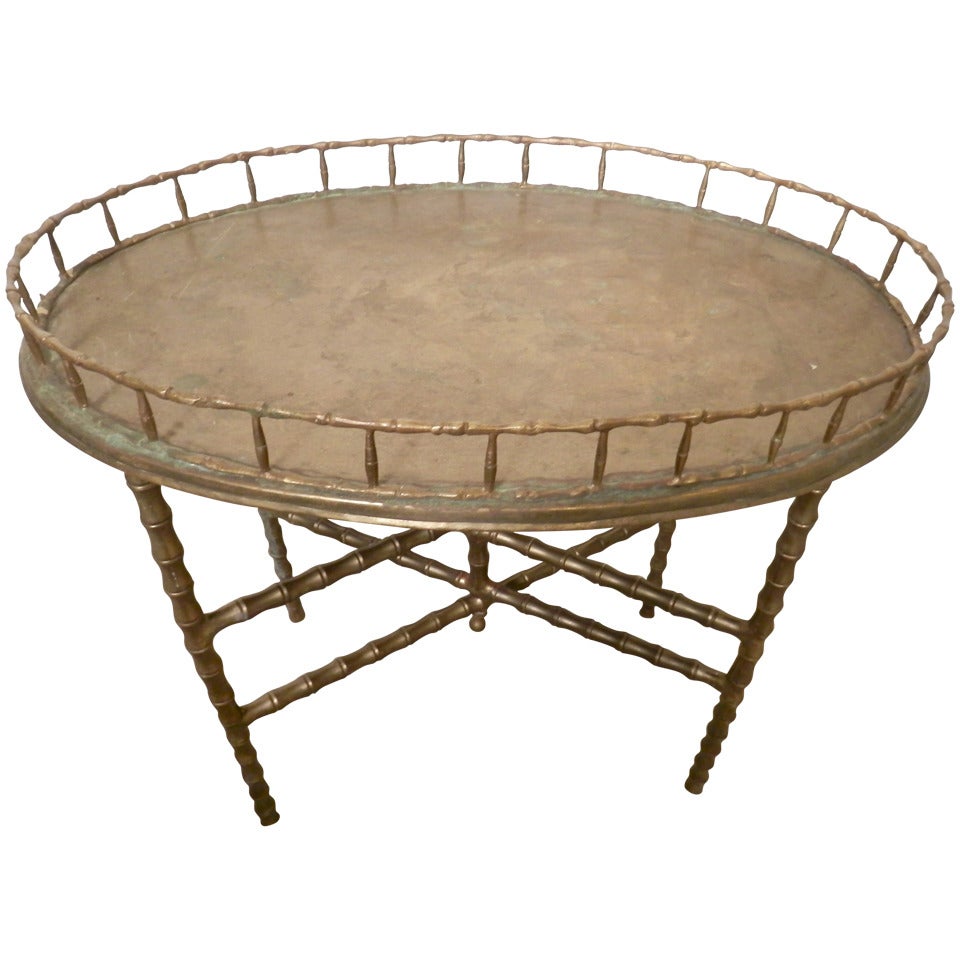 Hand Crafted Oriental Brass Table