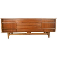 Rare Miniature Mid-Century Modern Lane Style Walnut Credenza