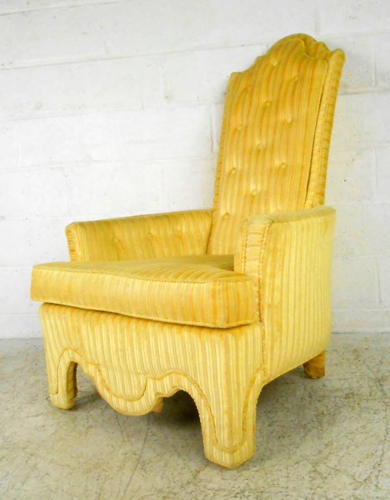 Mid-Century Modern Midcentury High Back Armchair