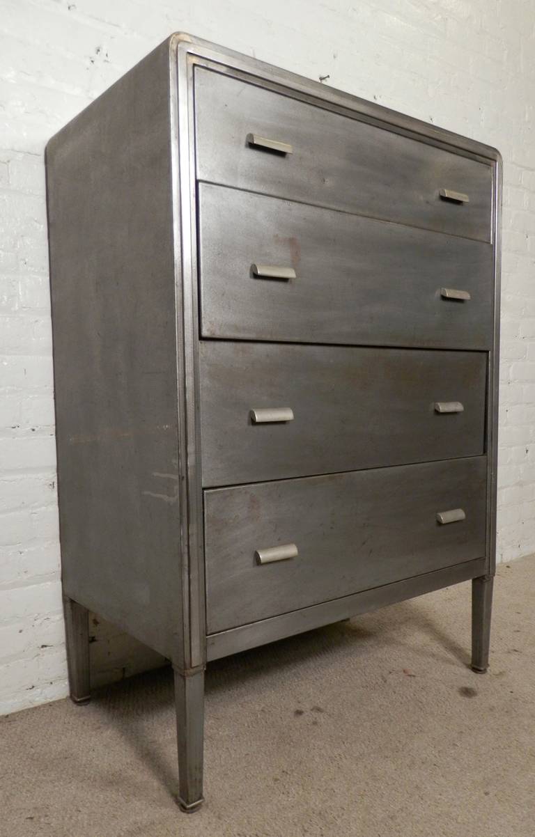 Mid-20th Century Mid 20th Century Metal Dresser By Simmons