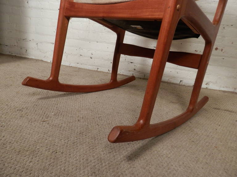 Wood  Mid-Century Modern Rocking Chair By Benny Linden