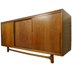 Midcentury Credenza by Cavalier with Hidden Drawers