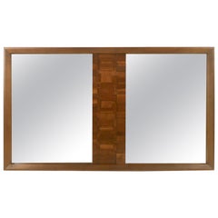 Vintage Large Brutalist Mirror