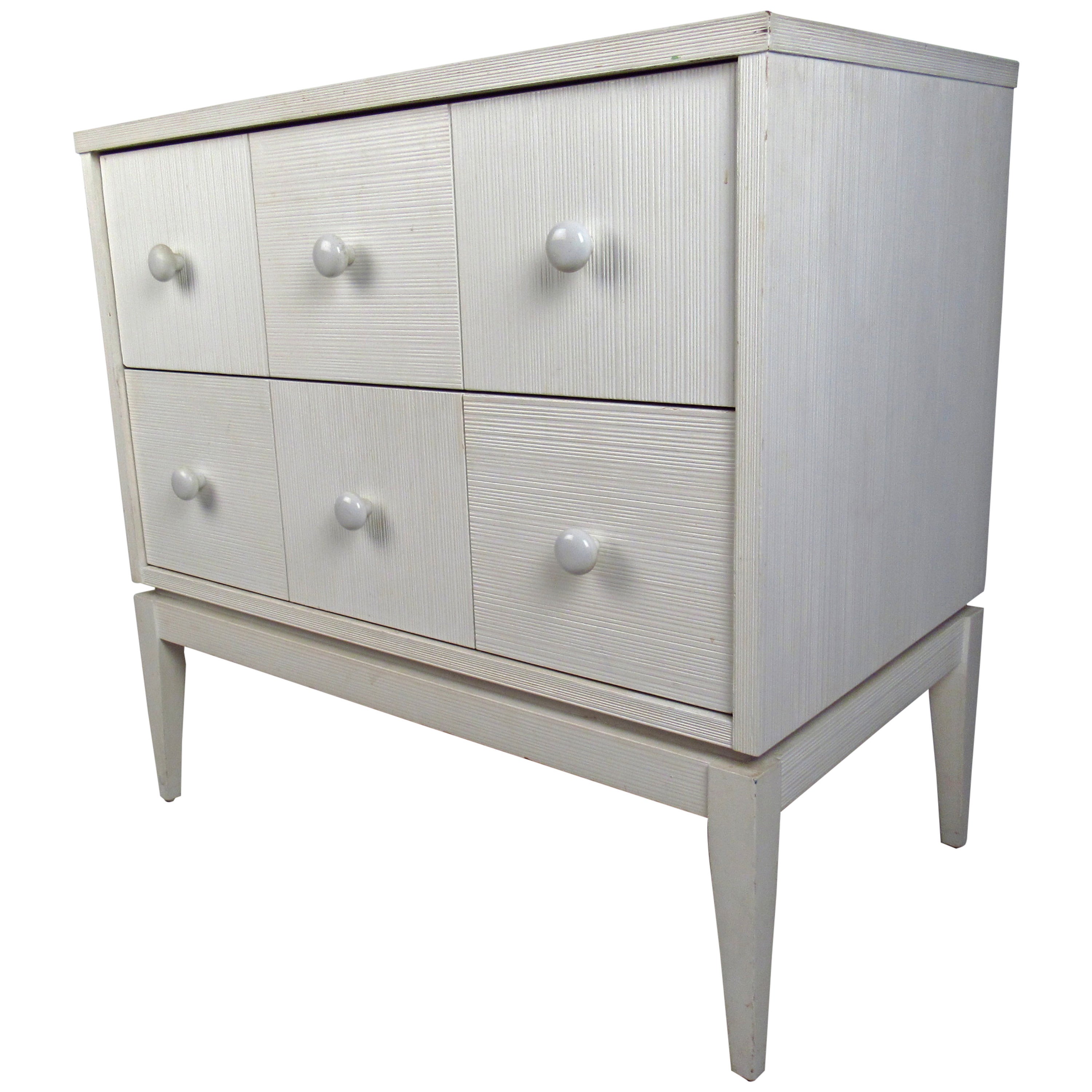 White Two-Drawer Chest by Kroehler Furniture