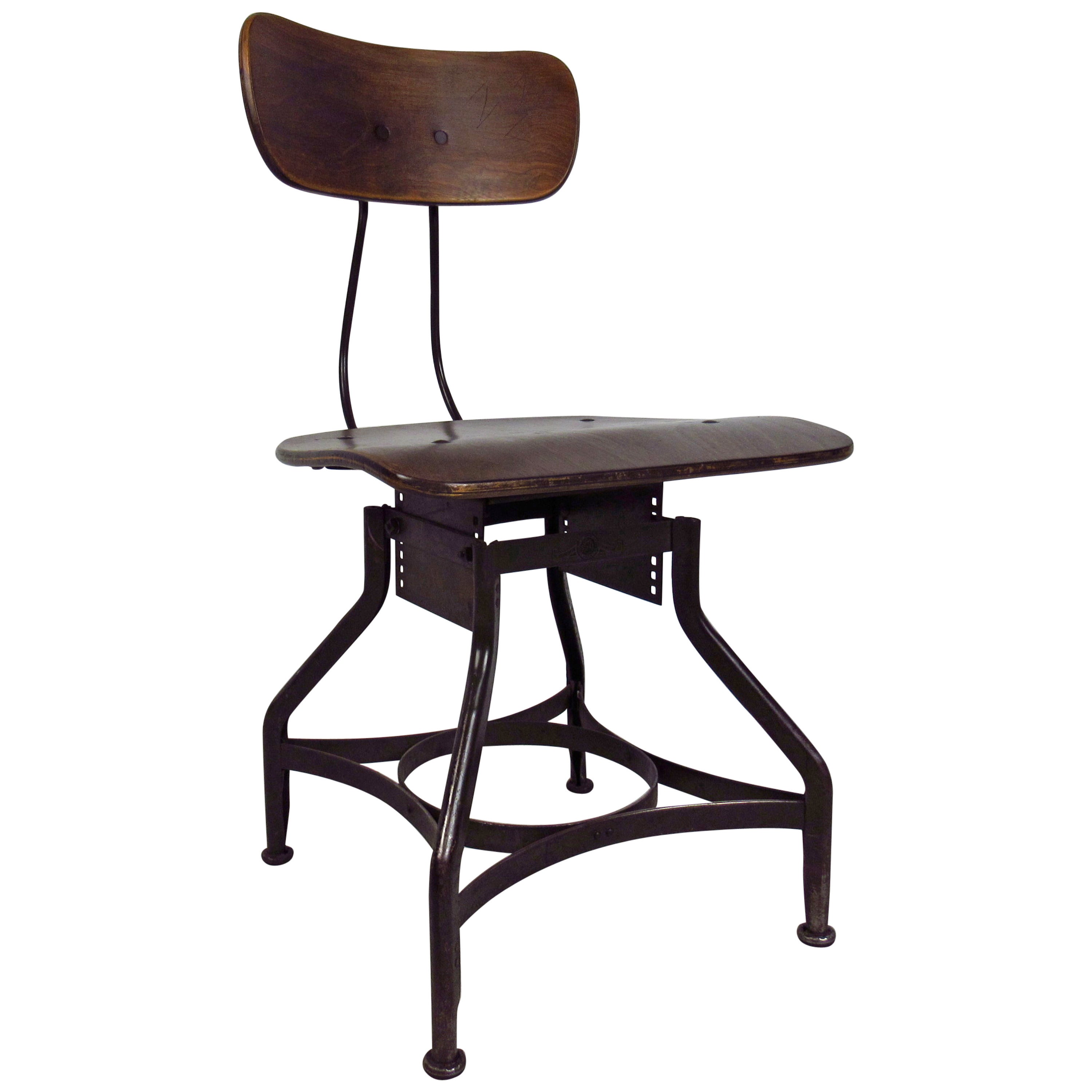 Industrial Desk Chair by UHL Steel for Toledo Metal Furniture Company