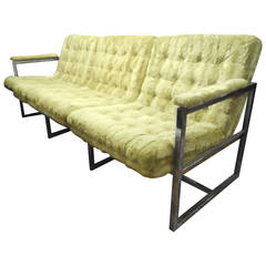 Milo Baughman Chrome Sofa 2