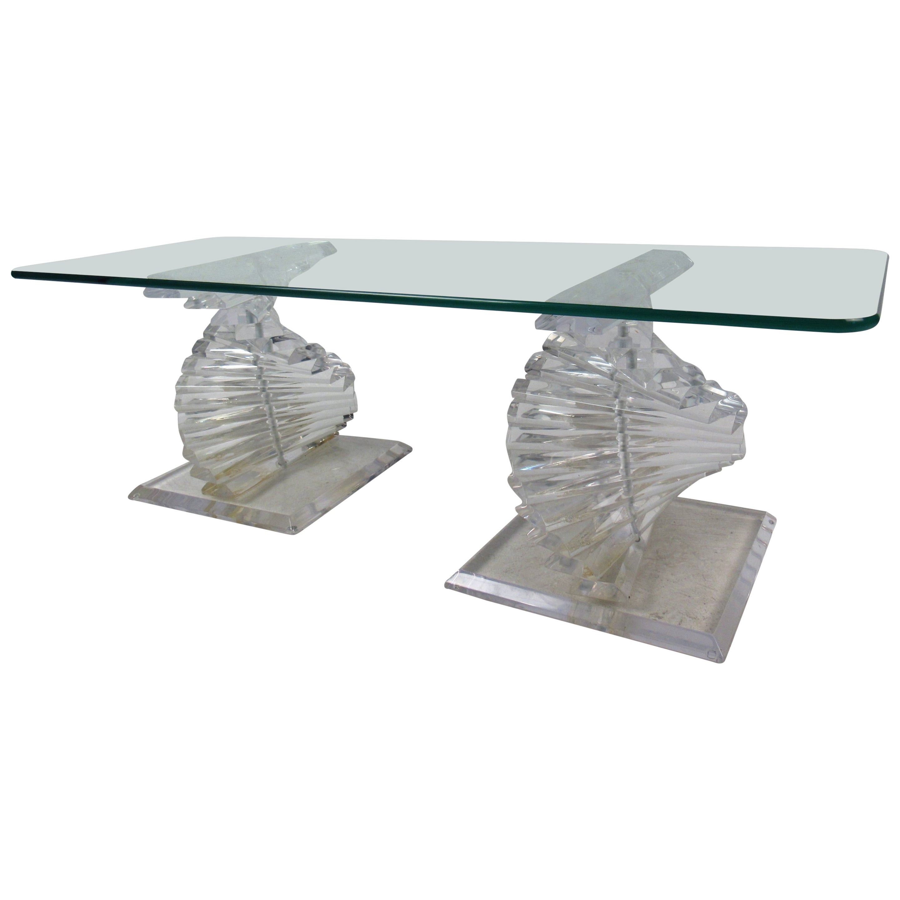 Mid-century Lucite Coffee Table