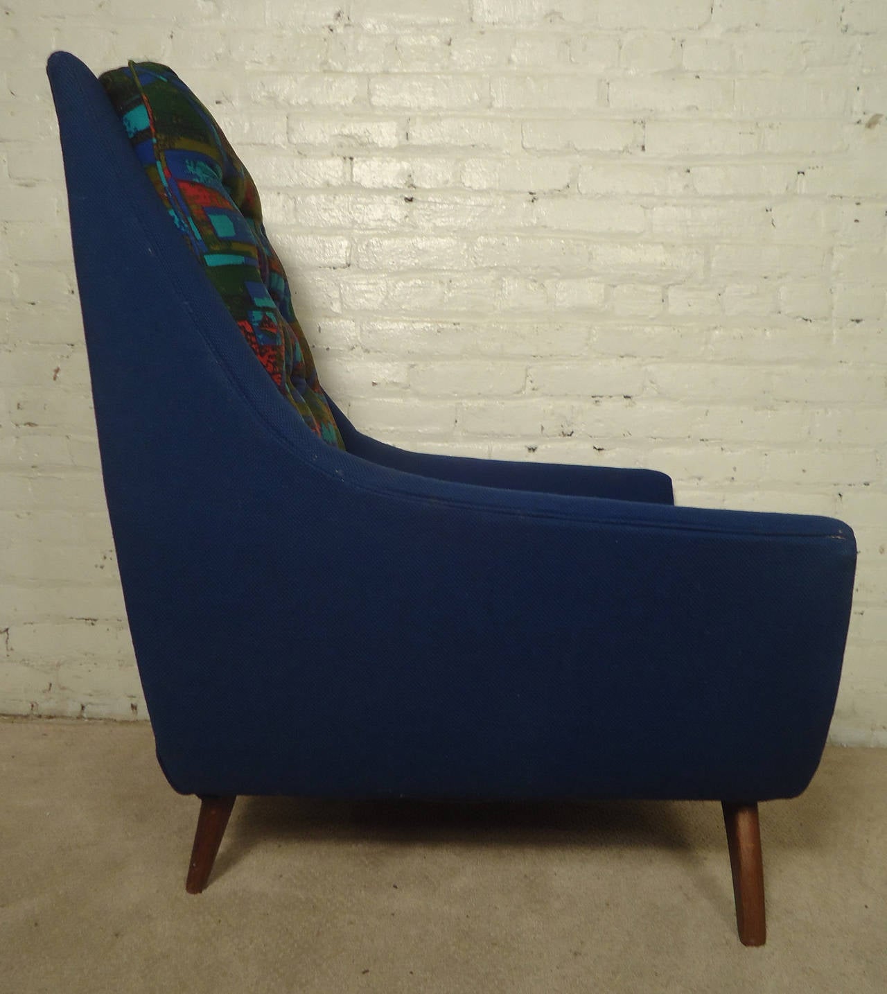 Midcentury Pair of Upholstered Adrian Pearsall Lounge Chairs 2