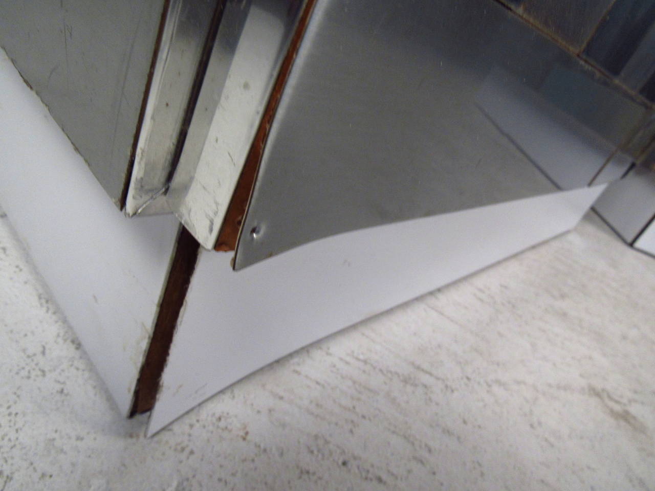 Metal Paul Evans Style Chrome Plated Cabinets For Sale