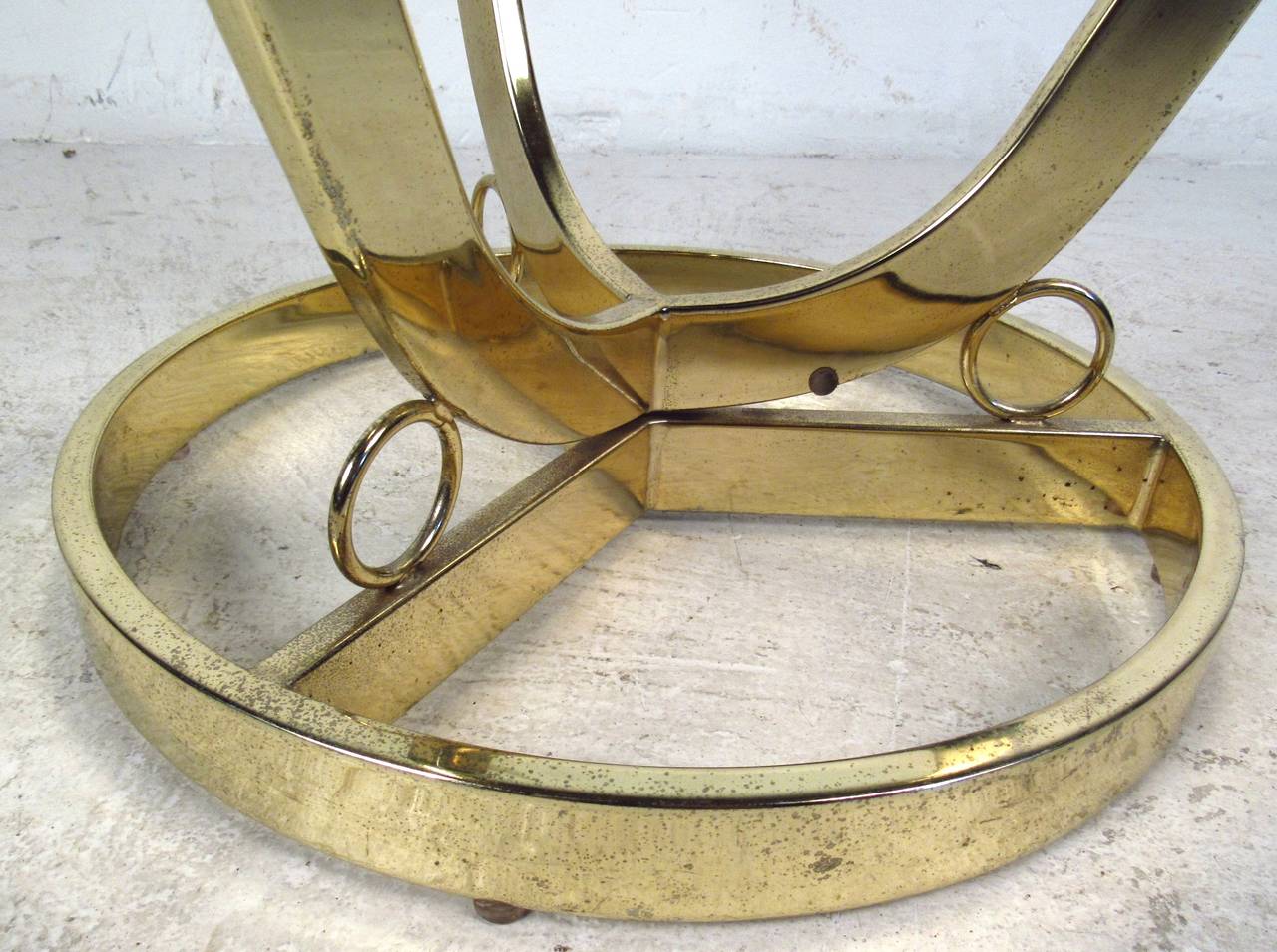Mid-20th Century Contemporary Modern Glass Top Cocktail Table