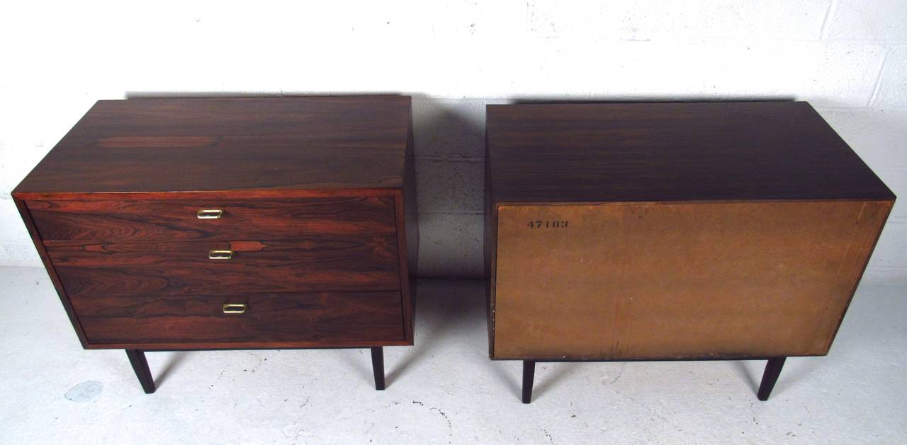 Pair of Mid-Century Modern Rosewood Dressers 2