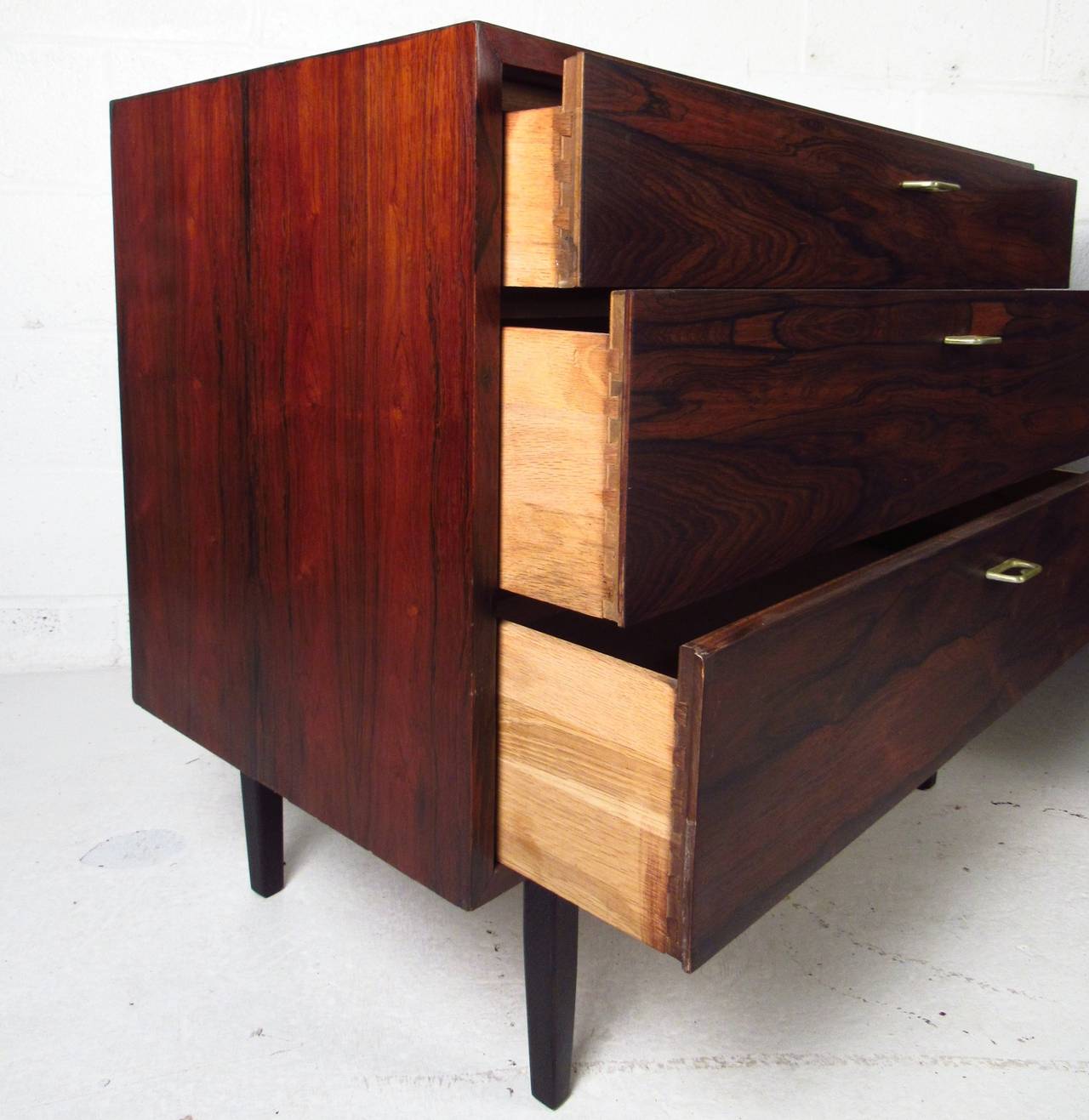 Pair of Mid-Century Modern Rosewood Dressers 1