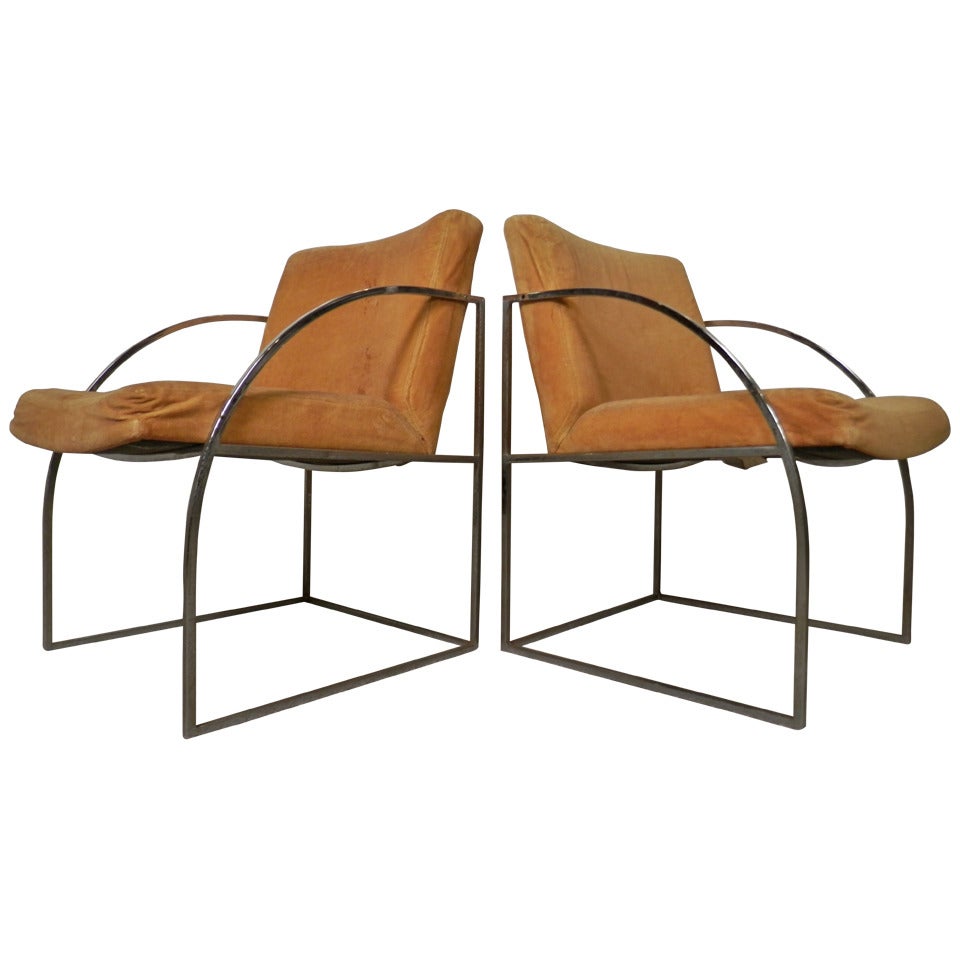 Milo Baughman Designed Lounge Chairs for Thayer Coggin