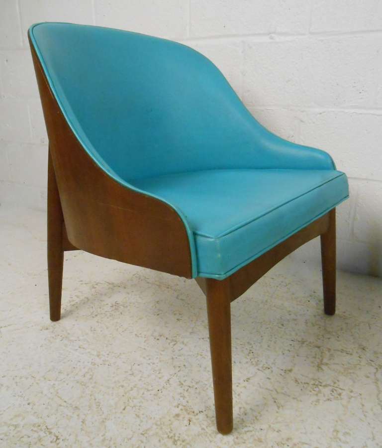 American Pair of Vintage Modern Accent Chairs