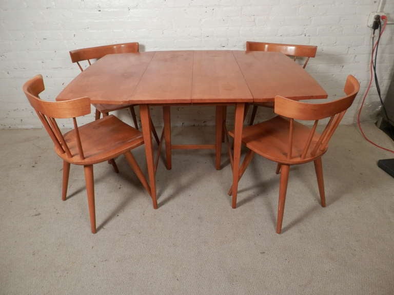 Outstanding Mid-Century Modern Dining Set by Paul McCobb with Leaves 4