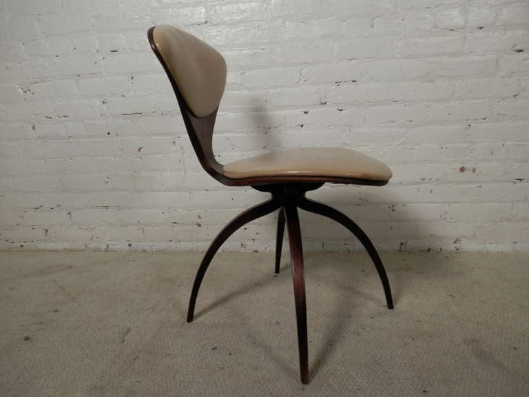 American Vintage Swivel Bentwood Chairs By Norman Cherner For Plycraft