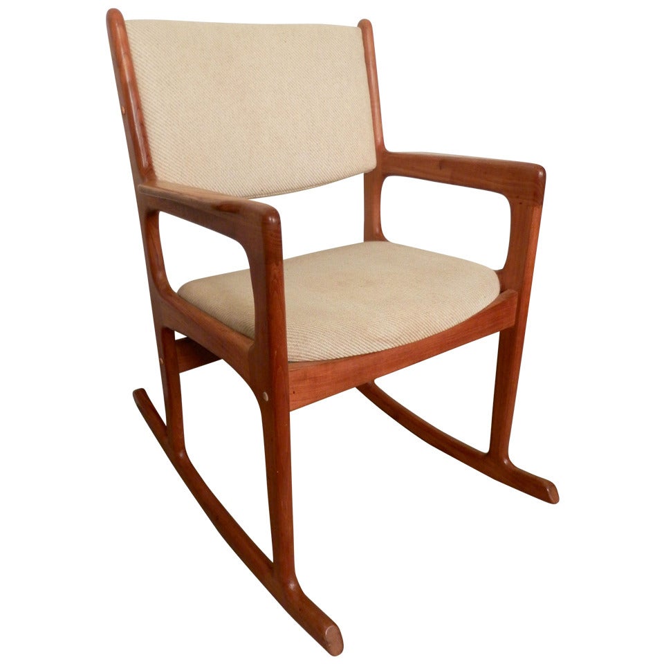  Mid-Century Modern Rocking Chair By Benny Linden