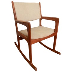 Mid-Century Modern Rocking Chair By Benny Linden
