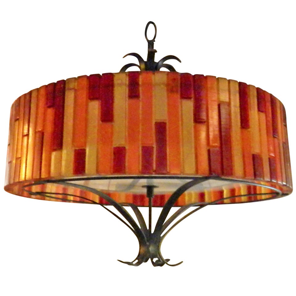 Funky Mid-Century Modern Lucite Lamp