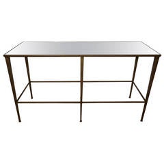 Mid-Century Style Mirrored Console Table