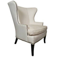 Williams Sonoma Mid-Century Style Wing Back Chair