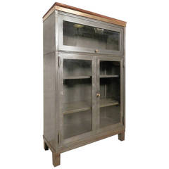 Unusual Mid-20th Century Stack Metal Cabinet