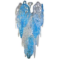 Mid-Century "Spun Sugar" Chandelier by Mazzega 7