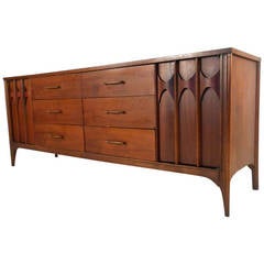Mid-Century Sculpted Front Dresser by Kent Coffey