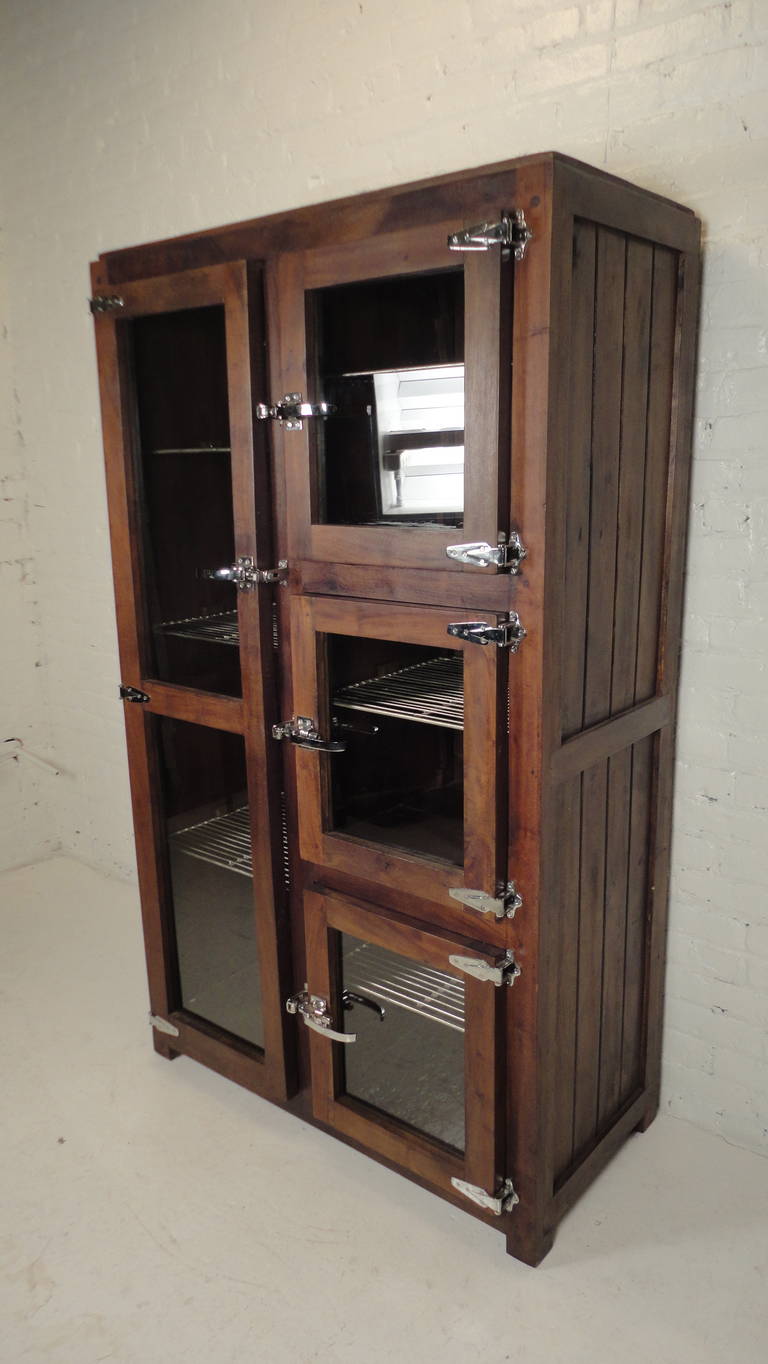 industrial style display cabinet