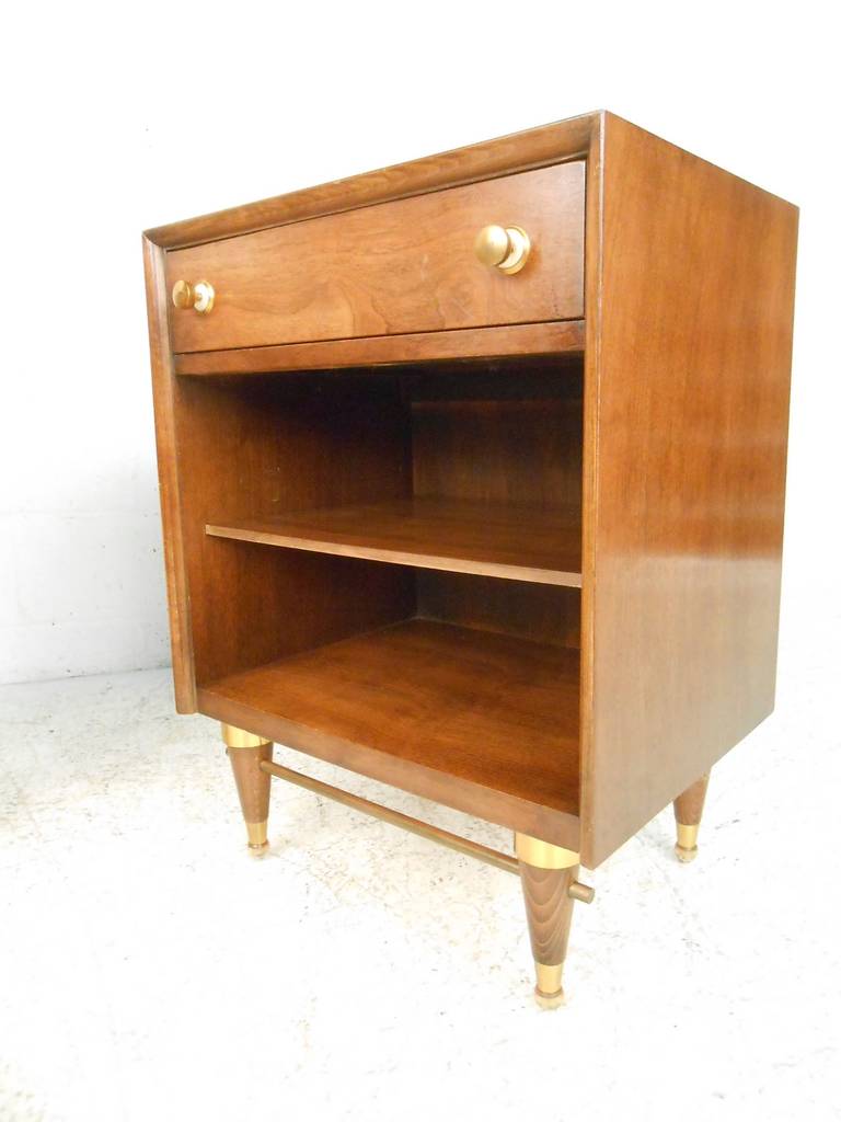 Mid-Century Modern Midcentury Nightstands by National Furniture Co.