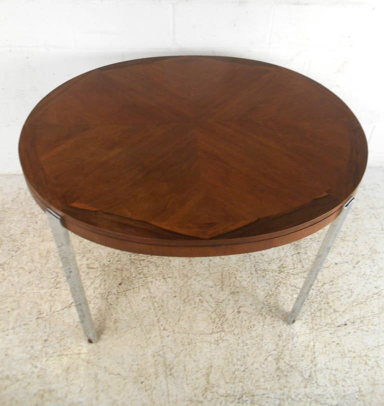 Mid-Century Modern Mid-Century Rosewood And Chrome Dining Table by J.B. Van Sciver