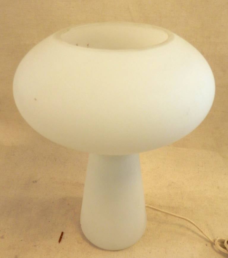 mid century mushroom lamp