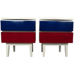 Red, White and Blue Night Stands