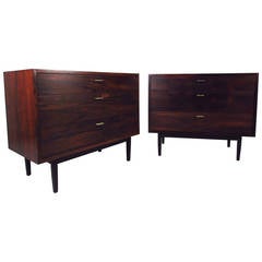 Pair of Mid-Century Modern Rosewood Dressers