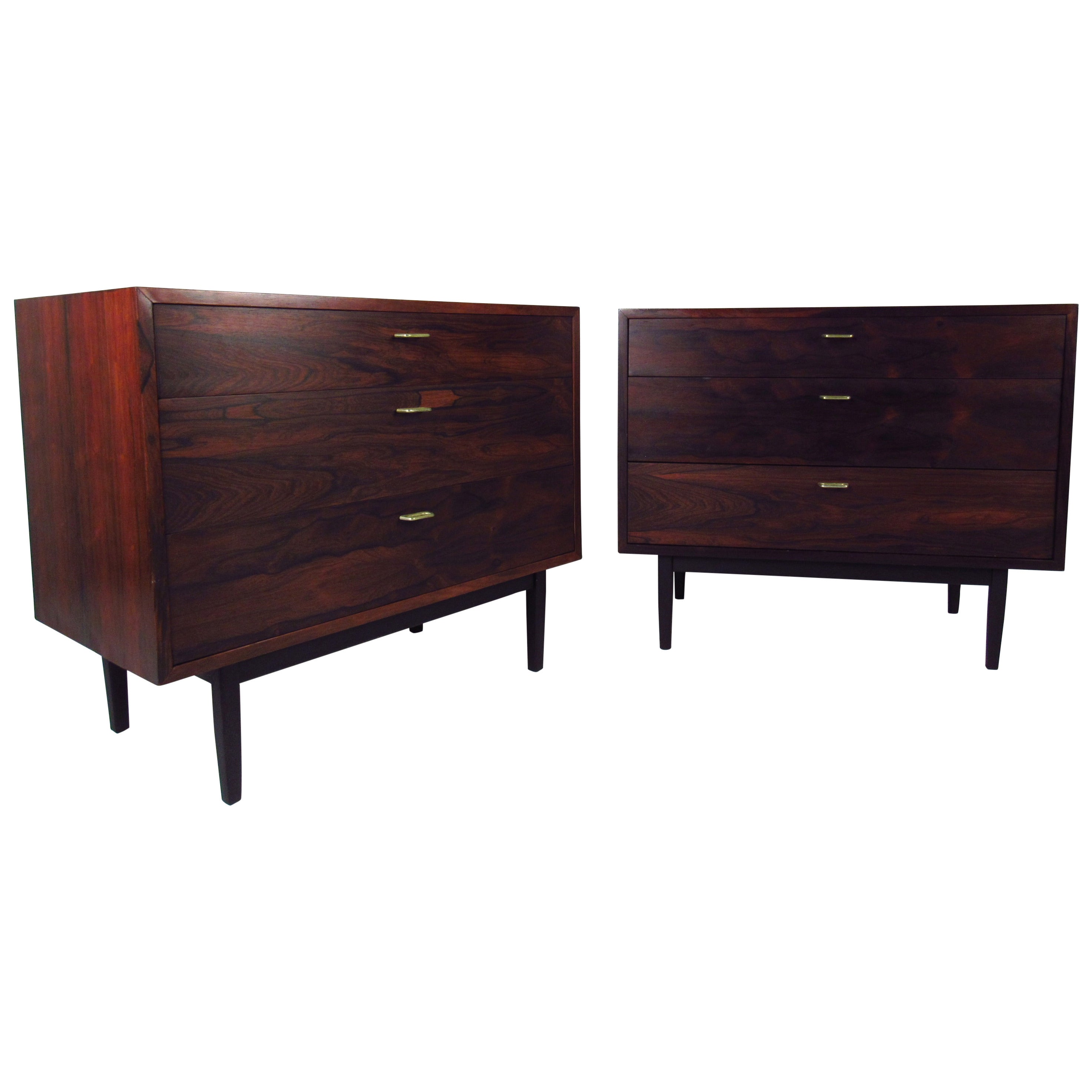 Pair of Mid-Century Modern Rosewood Dressers