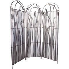 Three-Panel Metal Screen 12